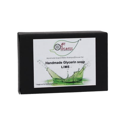 Artnweavess Lime Glycerin Soap, 100 gm - Pack of 2