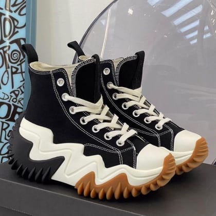 Star Motion Run Sneakers Shoes For Men-Black-White / 41