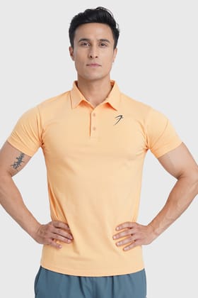 Polo T-shirt Peach-S