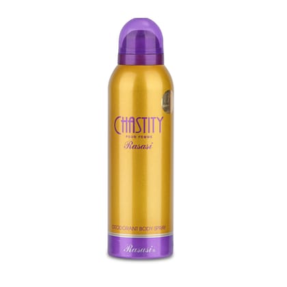 RASASI Chastity Deodorant For Women - 200ml | Deodorant Body Spray | Skin Friendly Deo | Body Spray For Women | Long Lasting Body Spray | Odour Protection