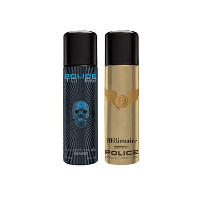 Police To be + Millionaire Deo Combo Set - Pack of 2
