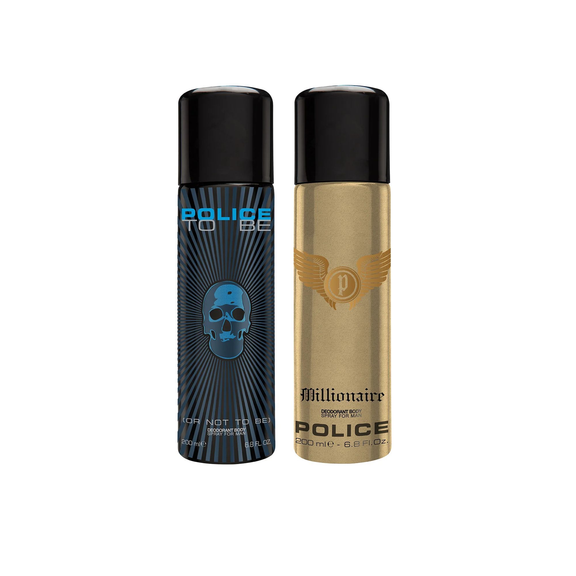 Police To be + Millionaire Deo Combo Set - Pack of 2