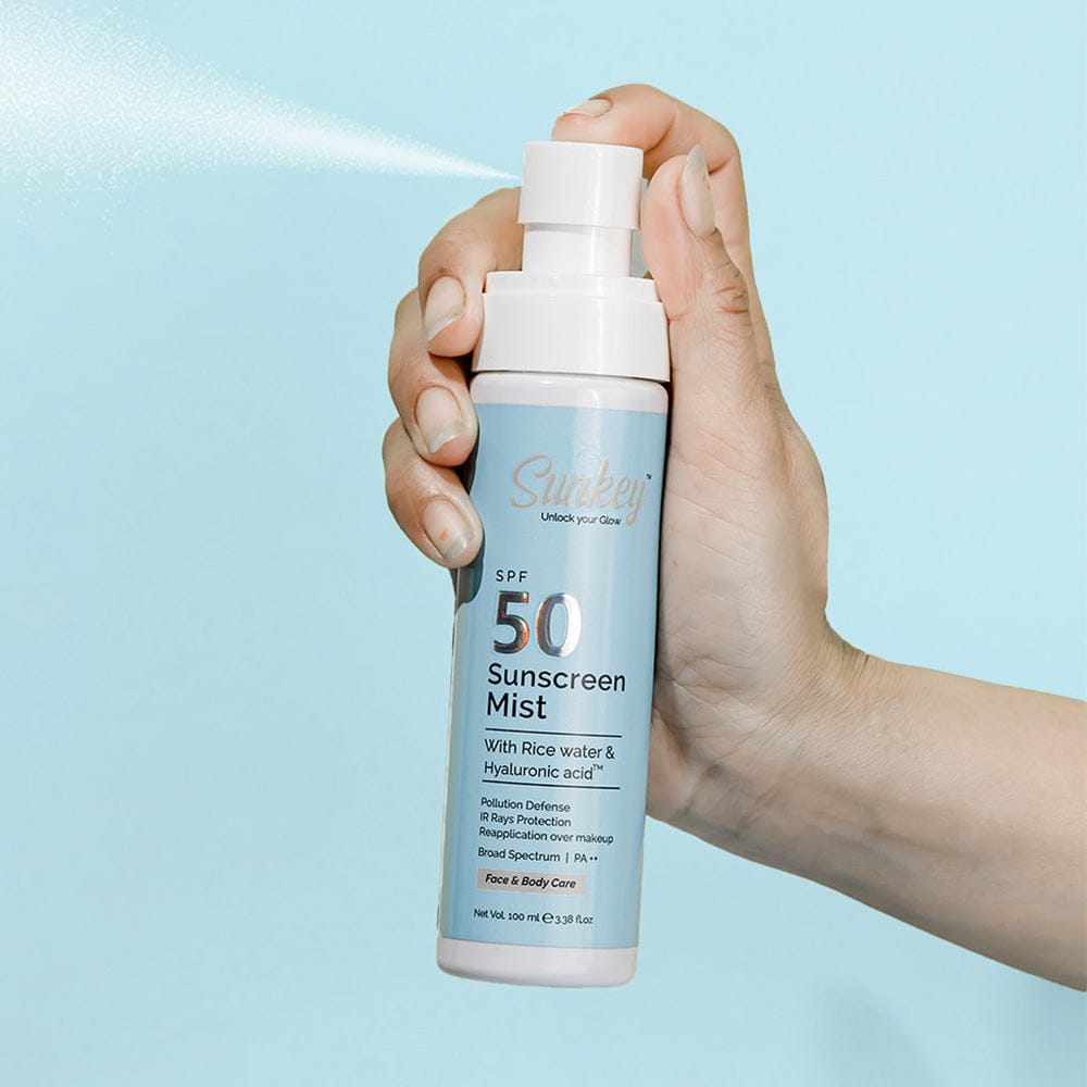 Sunscreen Mist – SPF 50 With Rice Water & Hyaluronic Acid