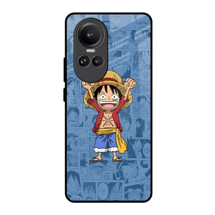 Chubby Anime Glass Case for Oppo Reno10 Pro 5G