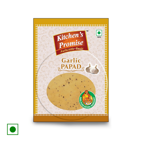 Kitchen's Promise Garlic Papad, 200 gm Pouch