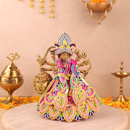 Indradhanu Magenta Lehenga Patka-With Shringar / 2 inch