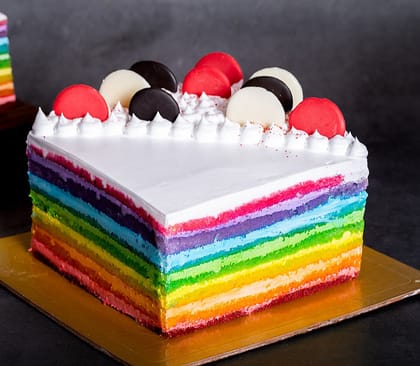 Rainbow Cake [1/2 Kg] [Egg]