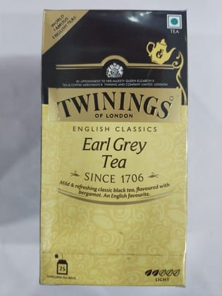 Twinings London English classics Earl grey Tea Light 25teabags x 2g