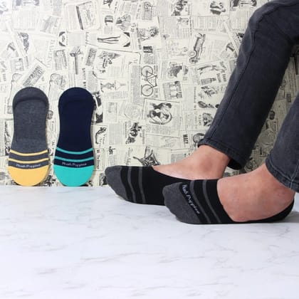 Hush Puppies Men's Multicolored Loafer Socks