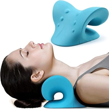 Neck And Shoulder Relaxer For Tmj Pain Relief And Cervical Traction Device For Spine Alignment | Neck Stretcher Chiropractic Pillow For Neck Pain Relief