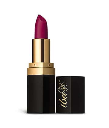 Iba Pure Lips Long Stay Matte Lipstick M04 Wild Magenta, 4g , Highly Pigmentated , Long Lasting, (Pack of 1)