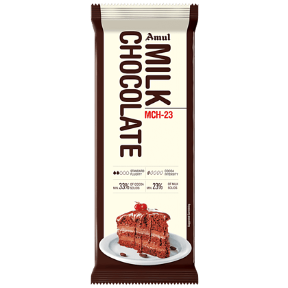 Amul Milk Chocolate Slab - Mch-23, 500 G