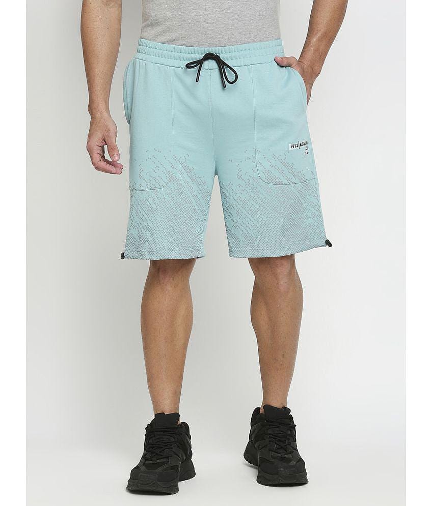 Fitz - Blue Cotton Mens Shorts ( Pack of 1 ) - None