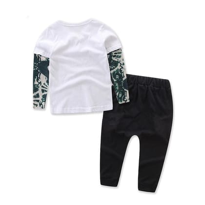 Children's clothing boy green mesh-White / 70cm