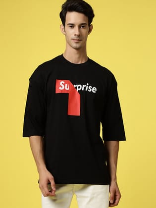 Surprise Black Oversized Tee By Gavin Paris-S / Black