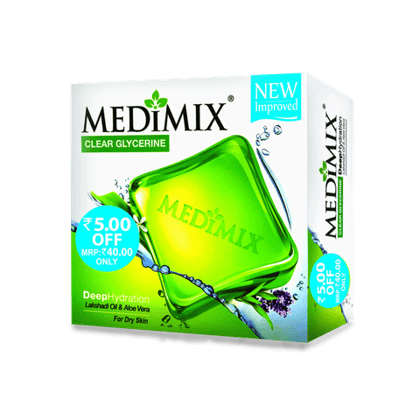 Medimix Clear Glycerine Deep Hydration Soap, 100 gm Single
