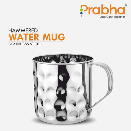 Stainless Steel Hammered Water Mug | Multipurpose Mug for Hiking, Camping, and More-500ML