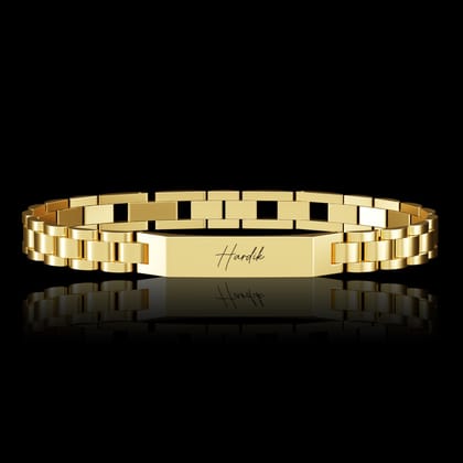 Personalised Stark Bracelet-Gold