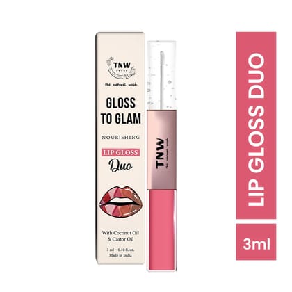 Gloss to Glam Nourishing Lip Gloss Duo for Shiny Lips white_and_brown_lipgloss_duo_2