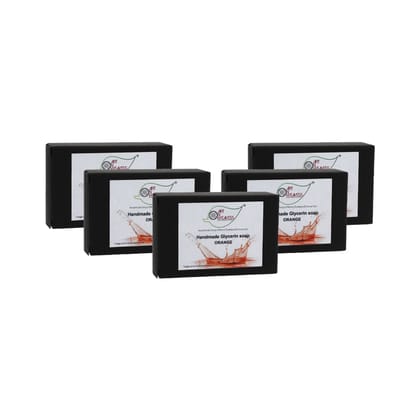 Artnweavess Orange Glycerin Soap, 100 gm - Pack of 5
