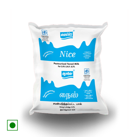 Aavin Blue Fresh Milk, 500 ml Pouch