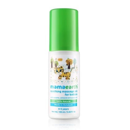 Mamaearth Soothing Massage Oil for Babies 0 - 5 Years-100ml