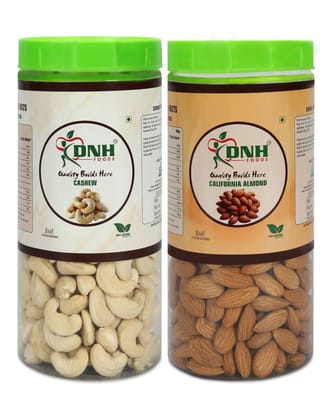 DRY FRUITS COMBO 300 GRAMS PACK 150 X 2 PC    CASHEW | ALMONDS       - Aids in Muscle Growth, Strengthens Immunity
