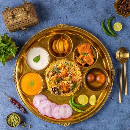 Paneer Biryani Thali