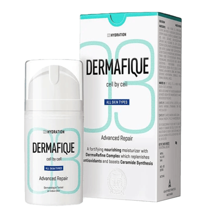 Dermafique Advanced Repair Night Cream with Niacinamide and Pro-Vitamin E, Face Moisturizer for All Skin Types, boosts Ceramide synthesis, for Youthful Glowing Skin, Repairs Skin Damage, Dermatologist Tested (50 g)
