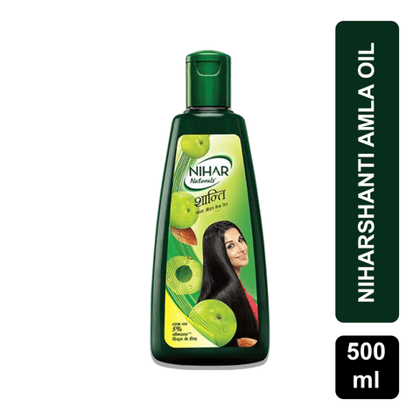 Nihar Shanti Amla & Badam Hair Oil, 500 ml Bottle