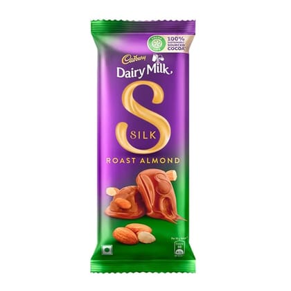 Cadbury Dairy Milk Silk Dairy Milk Silk - Roast Almond Chocolate Bar, 143 g