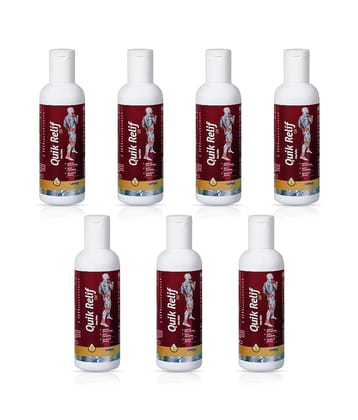Quik Relif Herbal Ayurvedic Pain Relief Oil for Muscle & Joint Pain Relief 50ml ( Pack Of 7 )