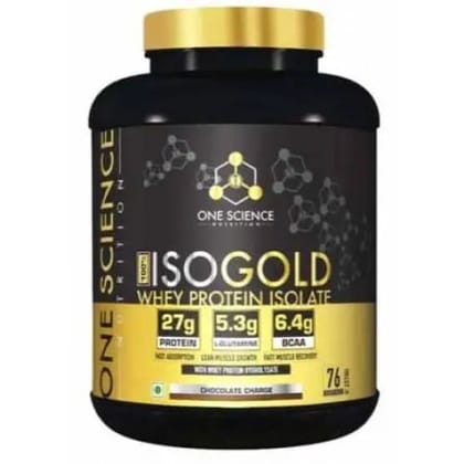 One Science ISO GOLD Whey Protein Isolate-2.27 Kg / Chocolate Charge