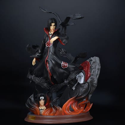 ITACHI UCHIHA ACTION FIGURE WITH 2 REPLACEABLE FACES (26 CM HEIGHT) - NARUTO