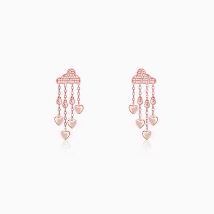 Rose Gold Cloud of Love Earrings