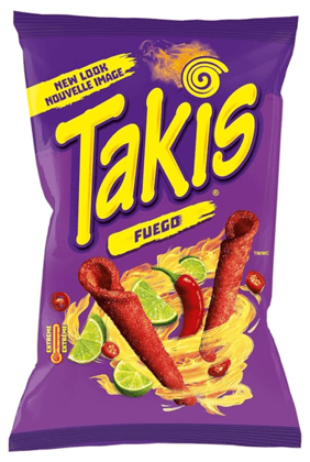 Takis Fuego Spicy Chili Pepper And Lime Rolled Tortilla Chips - Imported