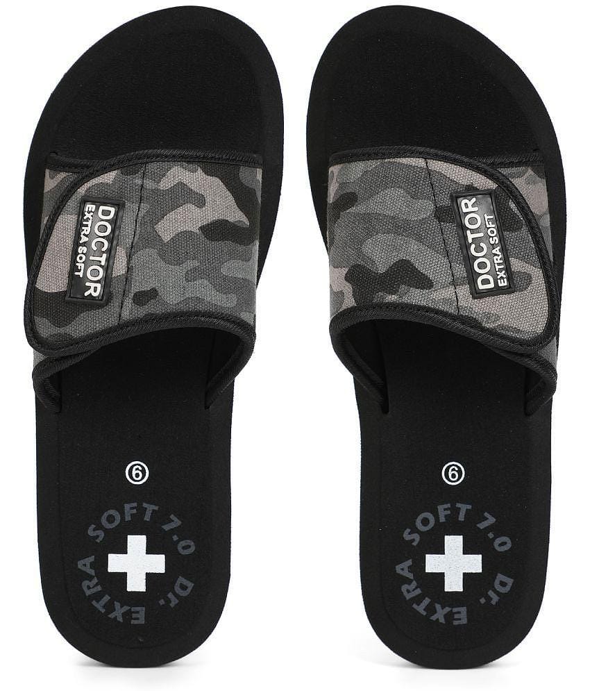 DOCTOR EXTRA SOFT - Black  Womens Slide Flip flop - None
