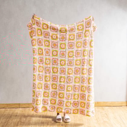Harvest Crochet Throw Blanket-50"x60" / Throw