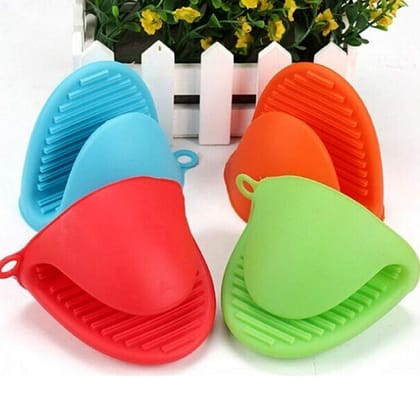 Silicone Heat Resistant Cooking Potholder for Kitchen Cooking & Baking (Pack of 2)