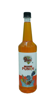 9am Fruit Punch Mocktail Syrup, 750 ML