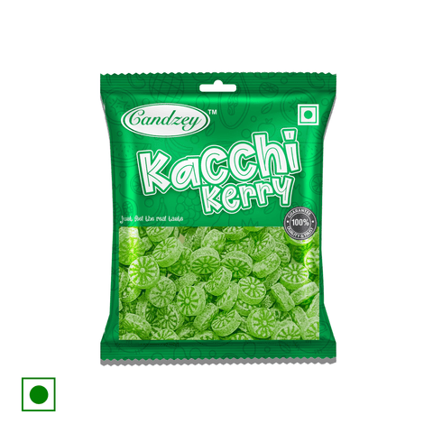 Candzey Sugar Boiled Kacchi Kerry Candy, 100 gm Pouch