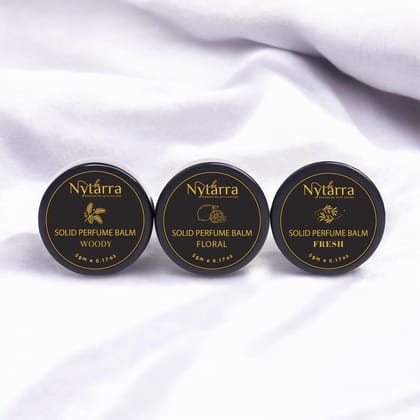 Pack of 3 Solid Perfume Balm Combo-Aqua / Fresh / Aqua