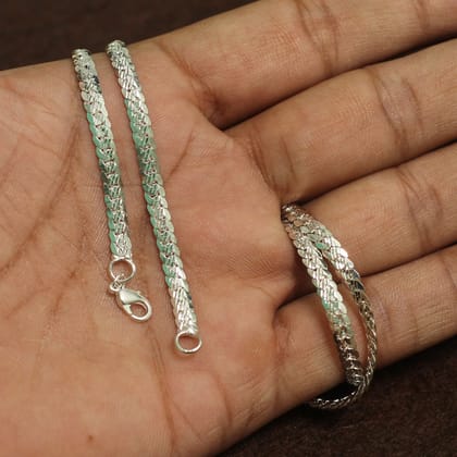 Brass Silver Chain-Brass / 1 Pc