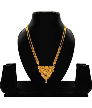 SHANKH-KRIVA Gold Plated Letest & Designer Mangalsutra For Women-100189 - Golden