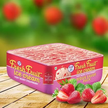 Fresh Very Berry Strawberry Ice Cream 700ML