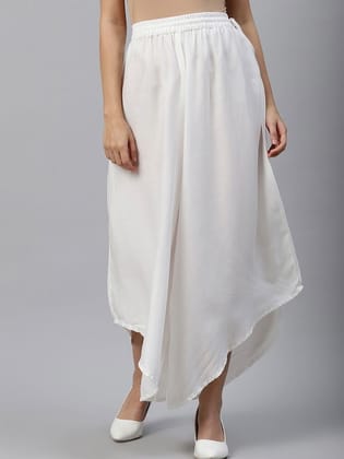 Women Flared High-Low Hem Palazzos