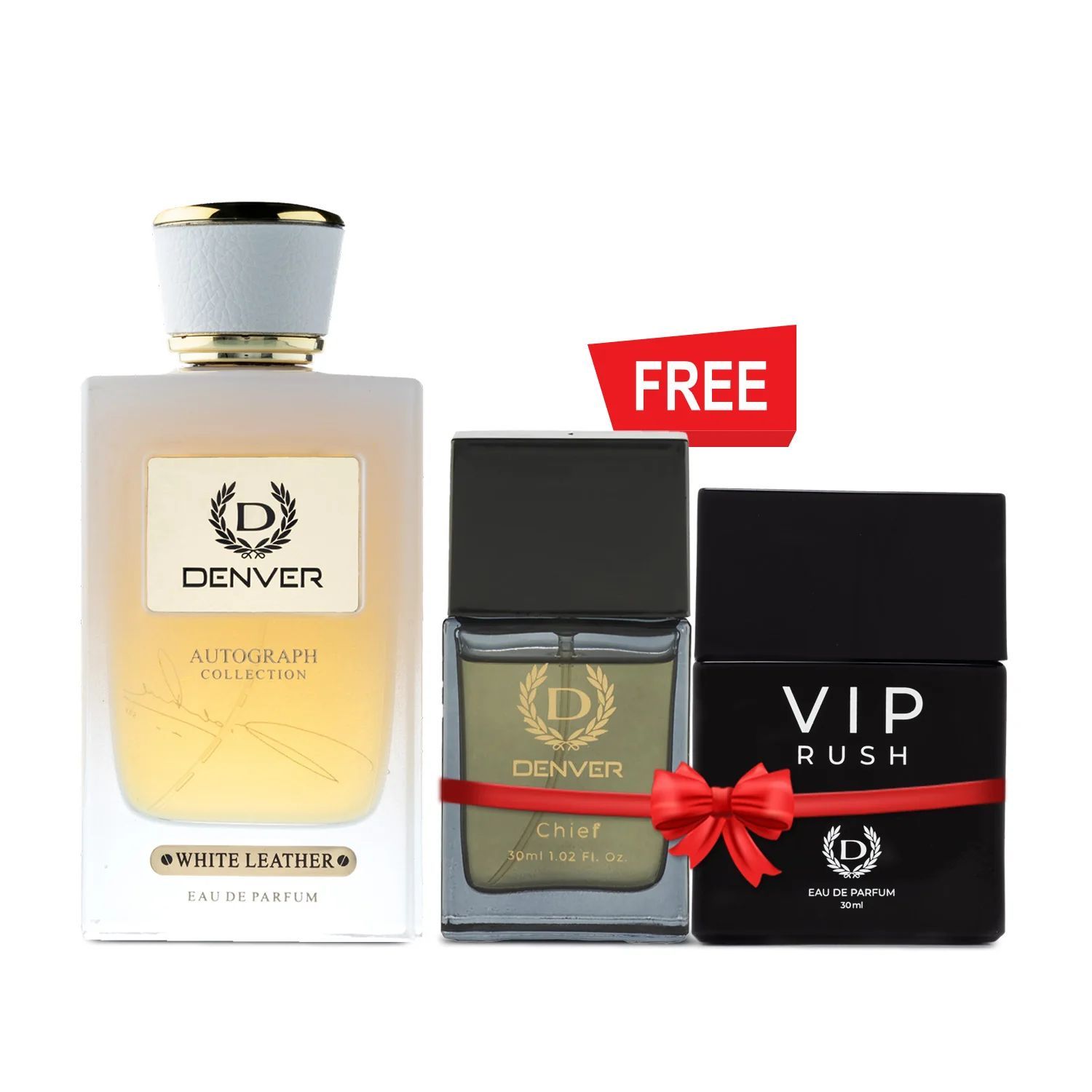 SRK Perfume White Leather 100ml | Free Chief & Vip Rush perfume 30ml