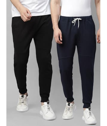 Rigo Multi Cotton Plain Joggers Pack of 2 - 38