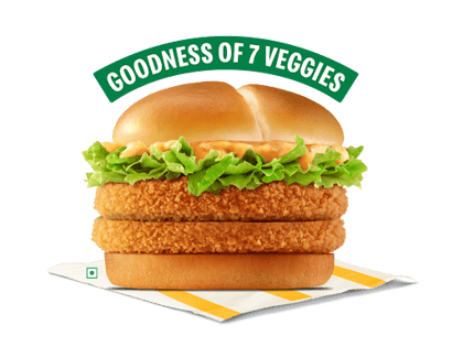 Crispy Veggie Double patty Burger