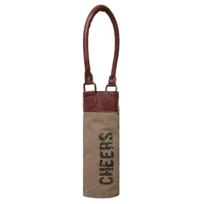 Mona B 100% Canvas Wine Bags Perfect to give as a Gift or for Yourself as You New go-to Wine Bag (Cheers)